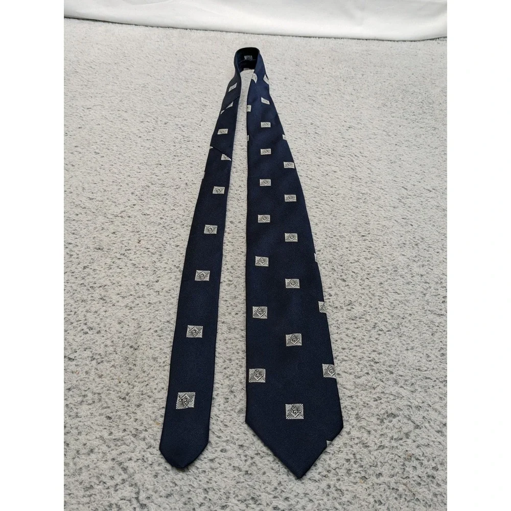 Vtg Free Masons Masonic Tie 3